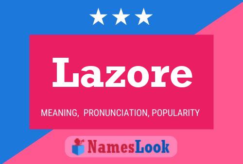 ملصق اسم Lazore