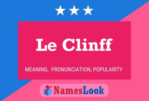 ملصق اسم Le Clinff