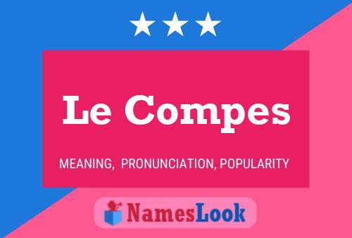 ملصق اسم Le Compes