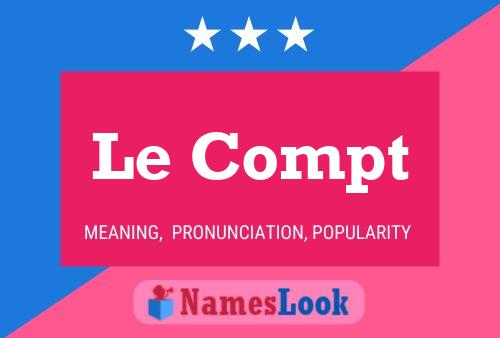 ملصق اسم Le Compt