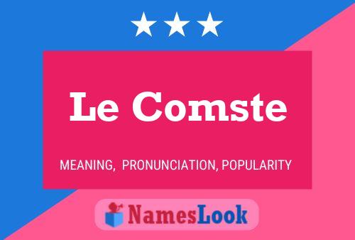 ملصق اسم Le Comste