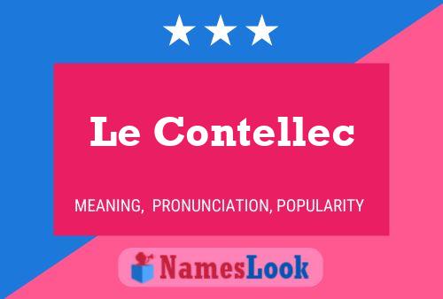 ملصق اسم Le Contellec