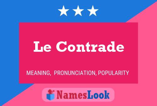 ملصق اسم Le Contrade