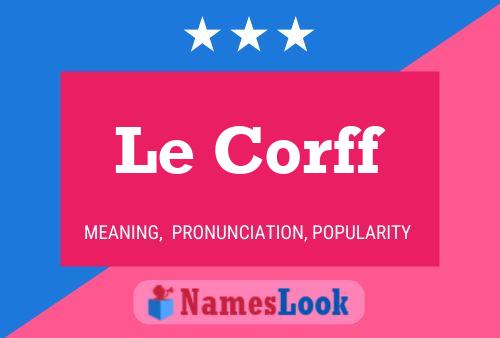 ملصق اسم Le Corff