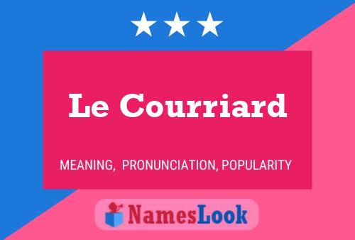 ملصق اسم Le Courriard