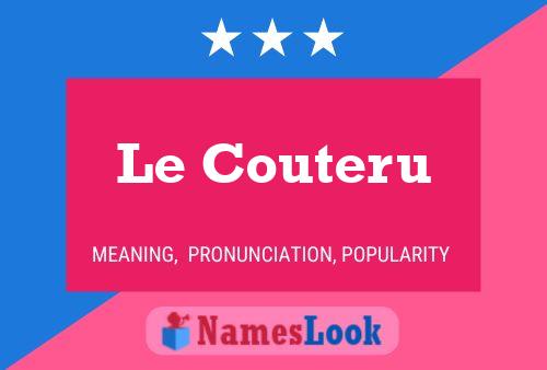 ملصق اسم Le Couteru