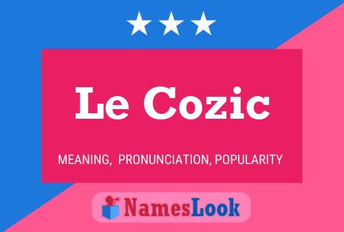 ملصق اسم Le Cozic