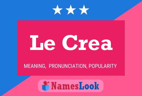 ملصق اسم Le Crea