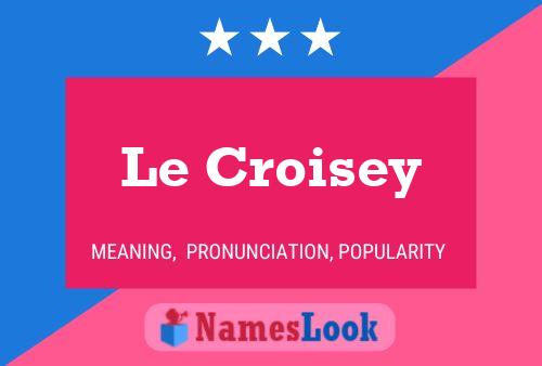 ملصق اسم Le Croisey