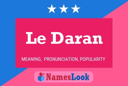 ملصق اسم Le Daran