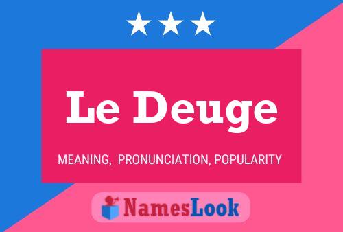 ملصق اسم Le Deuge