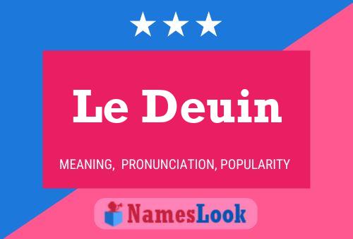 ملصق اسم Le Deuin