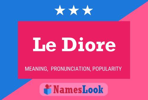 ملصق اسم Le Diore