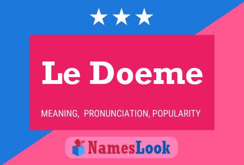 ملصق اسم Le Doeme