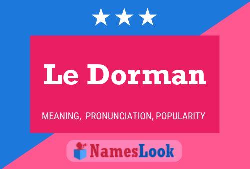 ملصق اسم Le Dorman