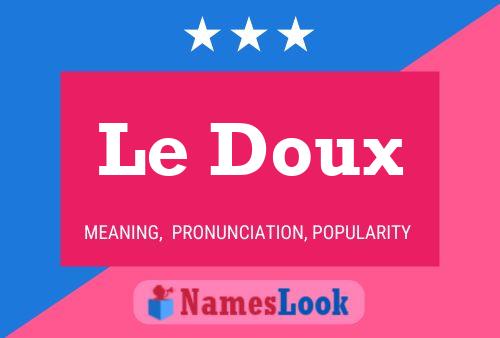 ملصق اسم Le Doux