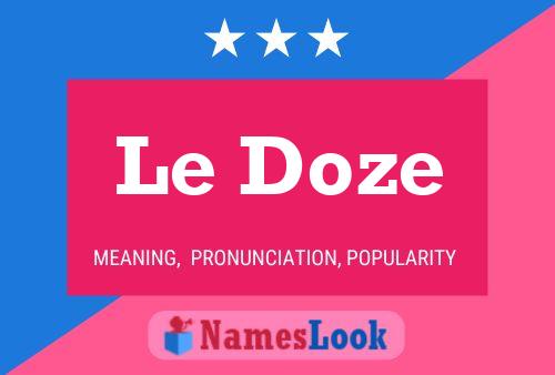 ملصق اسم Le Doze