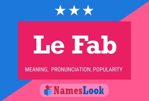 ملصق اسم Le Fab