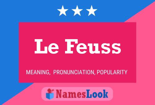 ملصق اسم Le Feuss