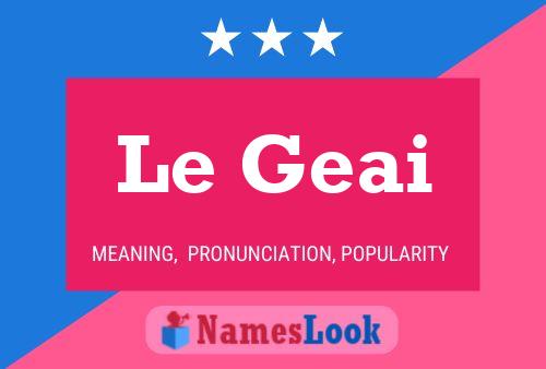 ملصق اسم Le Geai