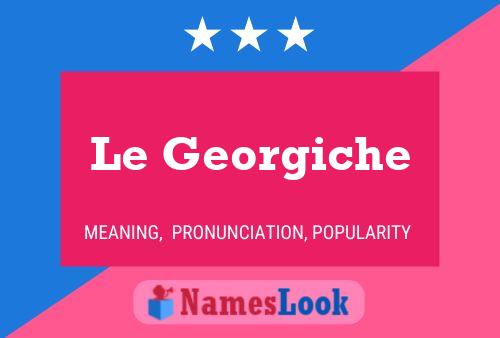 ملصق اسم Le Georgiche