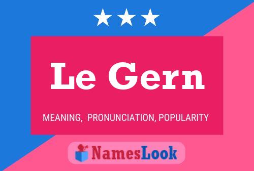 ملصق اسم Le Gern