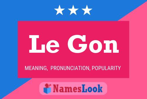 ملصق اسم Le Gon