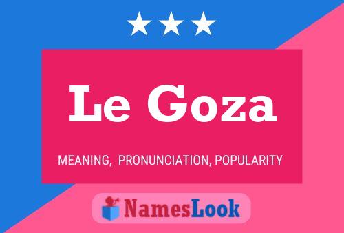 ملصق اسم Le Goza