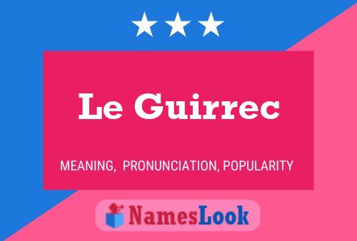 ملصق اسم Le Guirrec