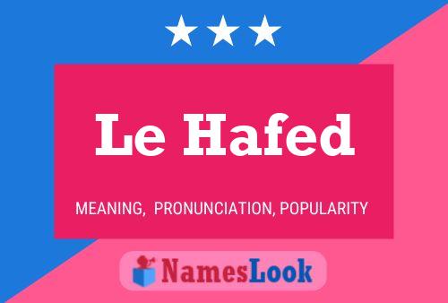 ملصق اسم Le Hafed