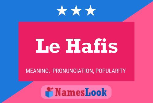 ملصق اسم Le Hafis