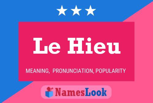 ملصق اسم Le Hieu