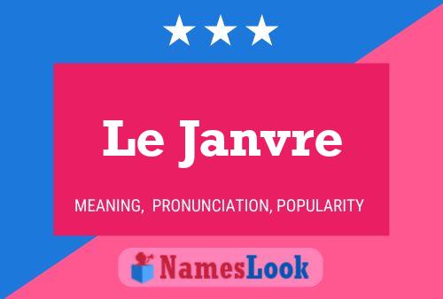 ملصق اسم Le Janvre