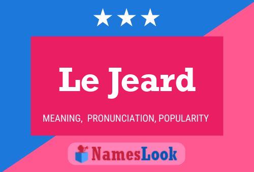 ملصق اسم Le Jeard