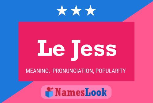 ملصق اسم Le Jess