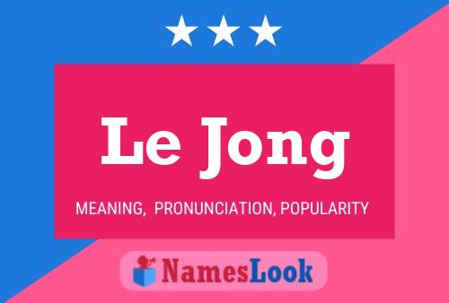 ملصق اسم Le Jong