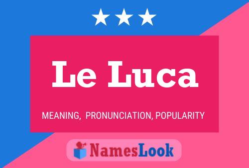 ملصق اسم Le Luca