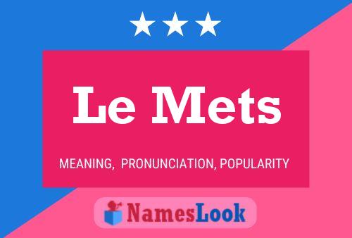 ملصق اسم Le Mets