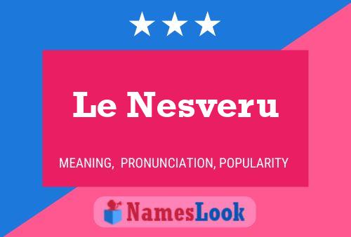 ملصق اسم Le Nesveru