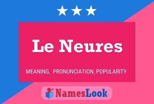 ملصق اسم Le Neures