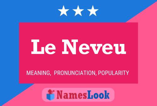 ملصق اسم Le Neveu