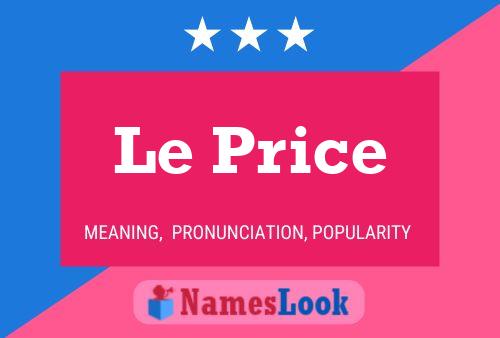 ملصق اسم Le Price