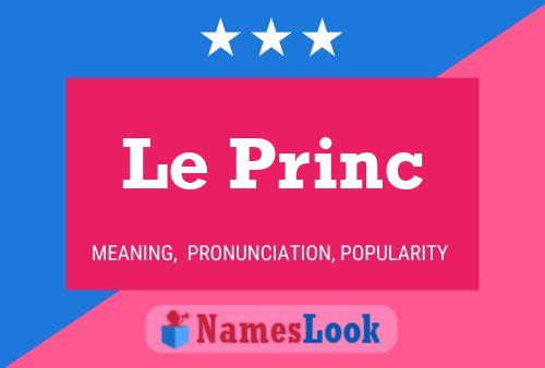 ملصق اسم Le Princ