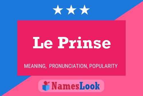 ملصق اسم Le Prinse