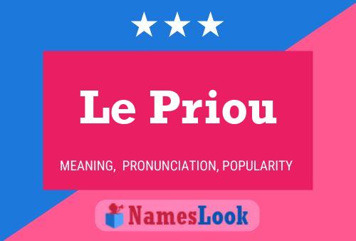 ملصق اسم Le Priou