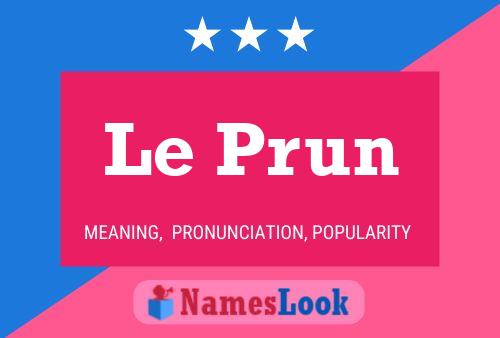 ملصق اسم Le Prun