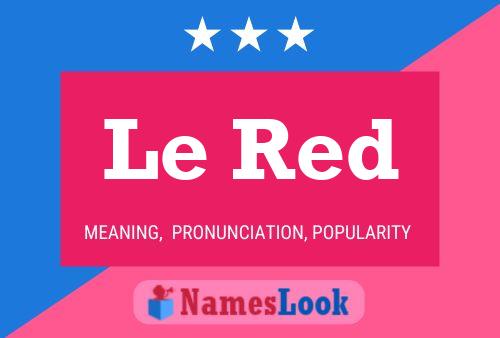 ملصق اسم Le Red