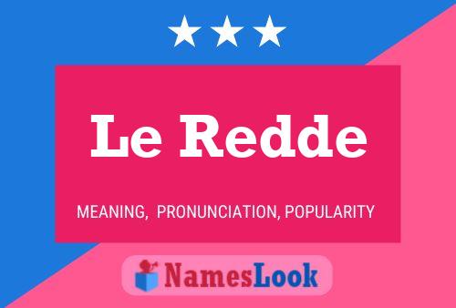 ملصق اسم Le Redde