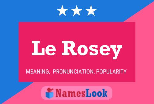 ملصق اسم Le Rosey