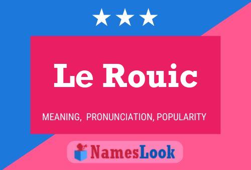 ملصق اسم Le Rouic